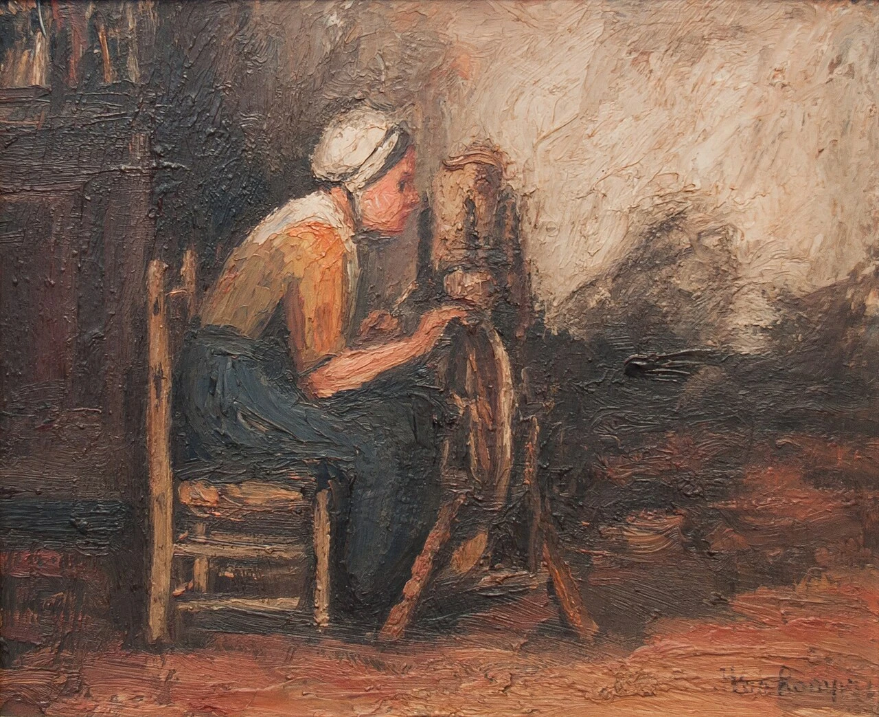 1869-Paula Van Rompa - Zenke - Donna al filatoio